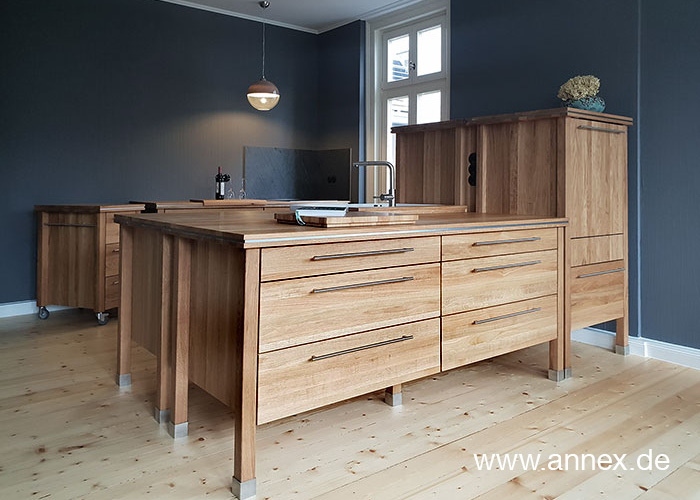Modulare Kueche Massivholz Eiche
